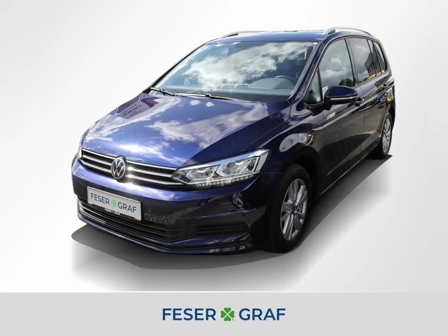 Volkswagen Touran 2.0 TDI Comfortl. DSG AHK Navi RüKa Blau - 1