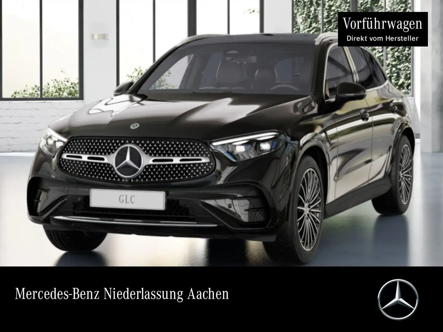 Mercedes-Benz GLC 200 4M AMG+PANO+360+AHK+TOTW+KEYLESS+9G Negro - 1