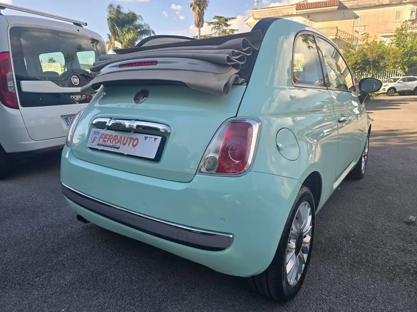 Fiat 500 C 1.2 BENZINA 69CV CABRIO LOUNGE Verde - 2