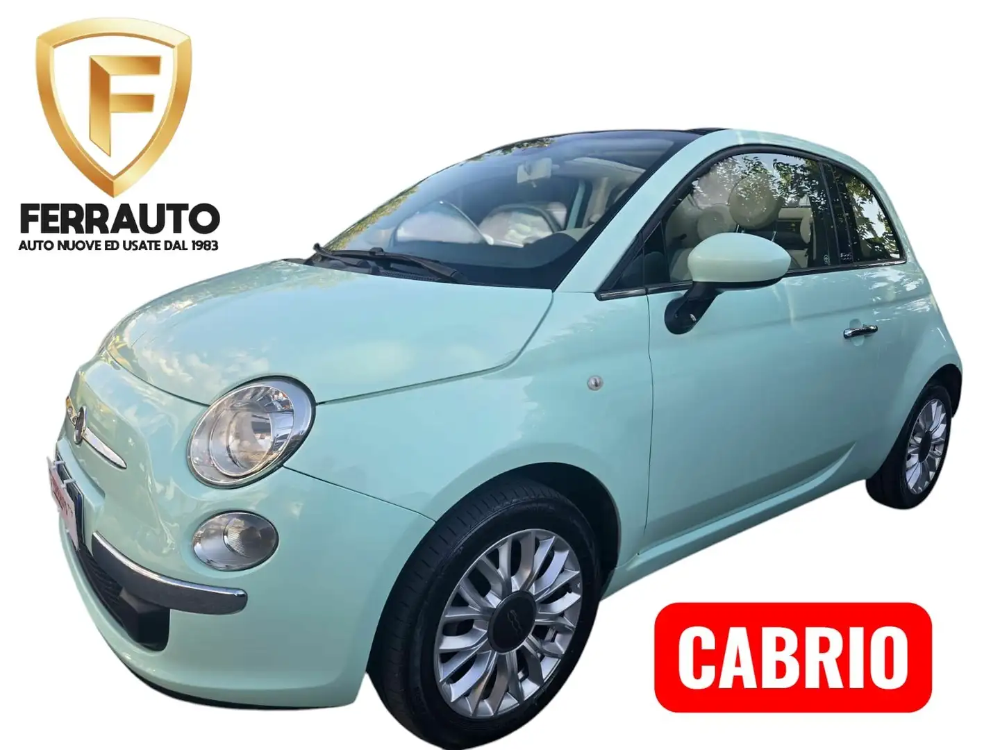 Fiat 500 C 1.2 BENZINA 69CV CABRIO LOUNGE Verde - 1