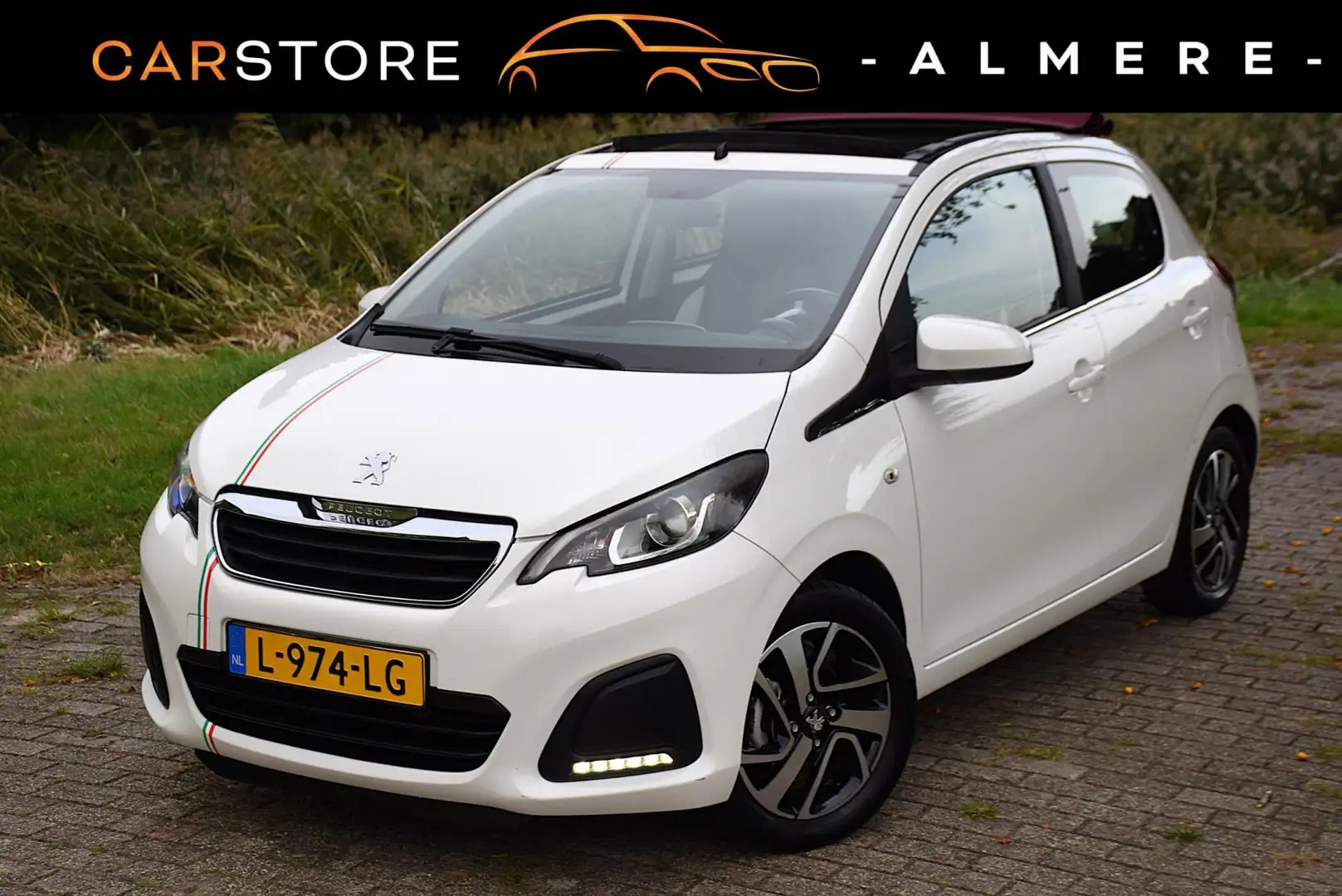 Peugeot 108 1.0 VTi Allure*2016*132Dkm*Vouwdakje*Airco*Lm velg Blanc - 1