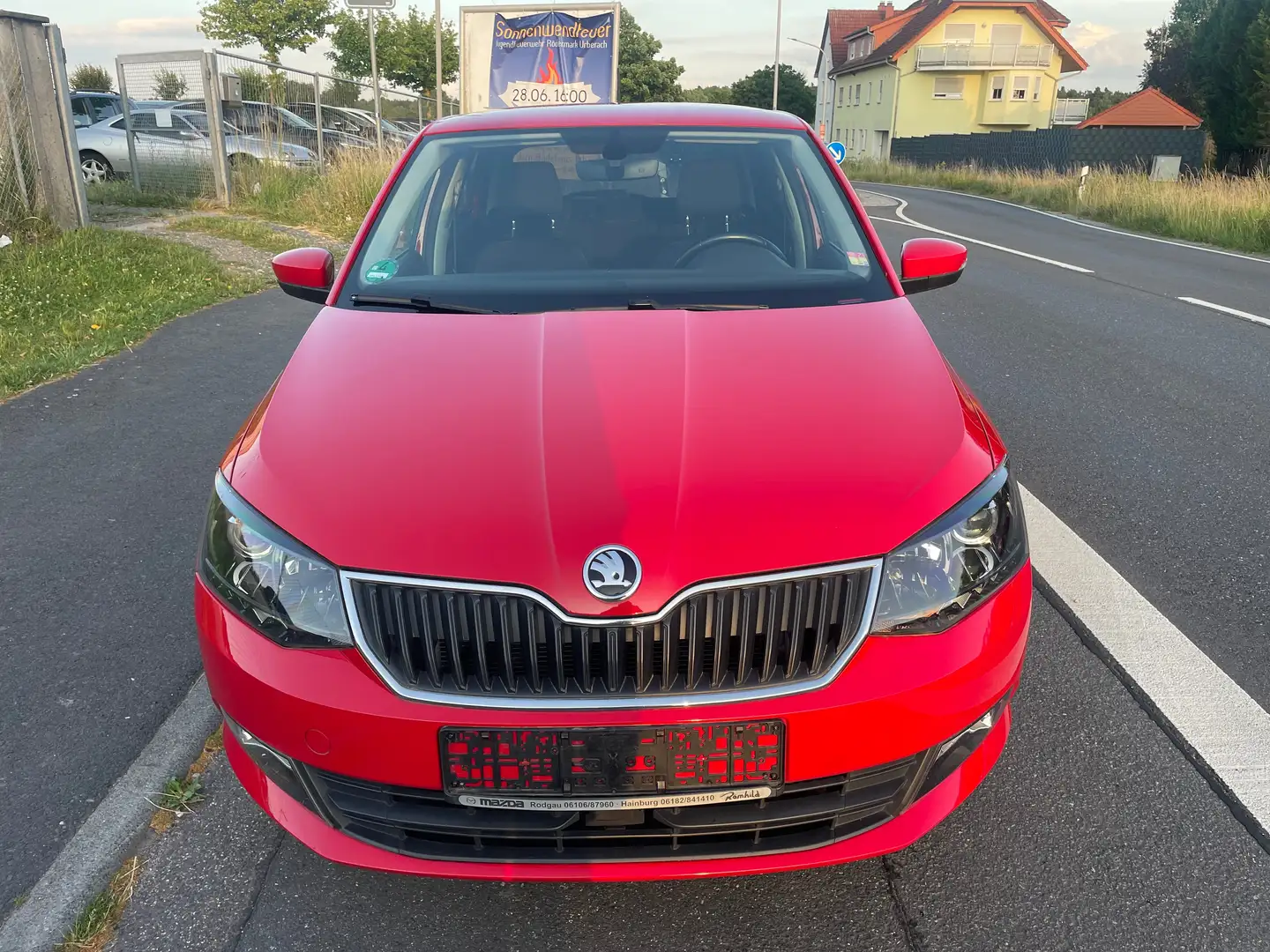 Skoda Fabia 1.0 MPl *Klimaautom*Tempomat* Rood - 2