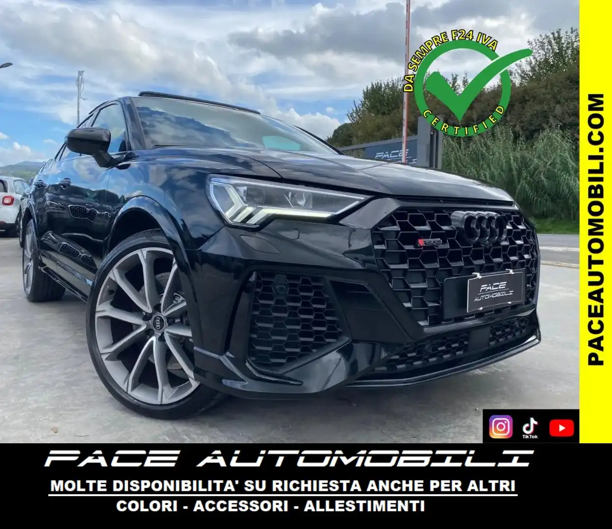 Audi RS Q3 Q4 TETTO PDC KAMERA QUATTRO MATRIX BLACK PACK 21" Nero - 1