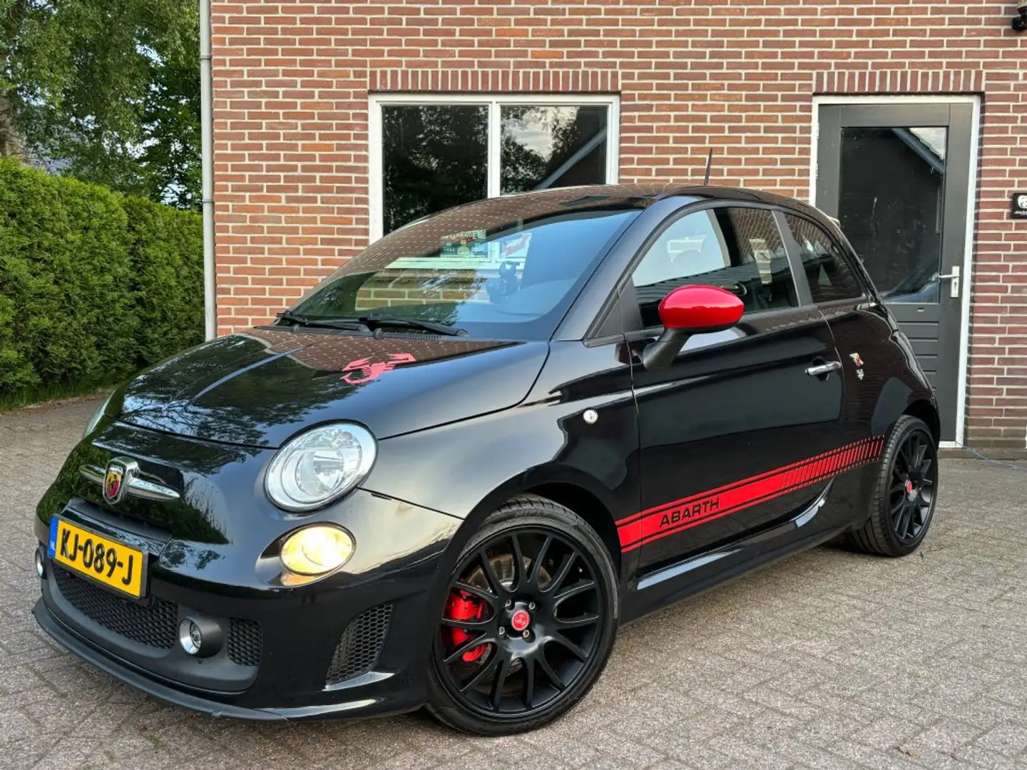Abarth 500 165 PK, Leder, sport uitlaat. topstaat. Fekete - 1
