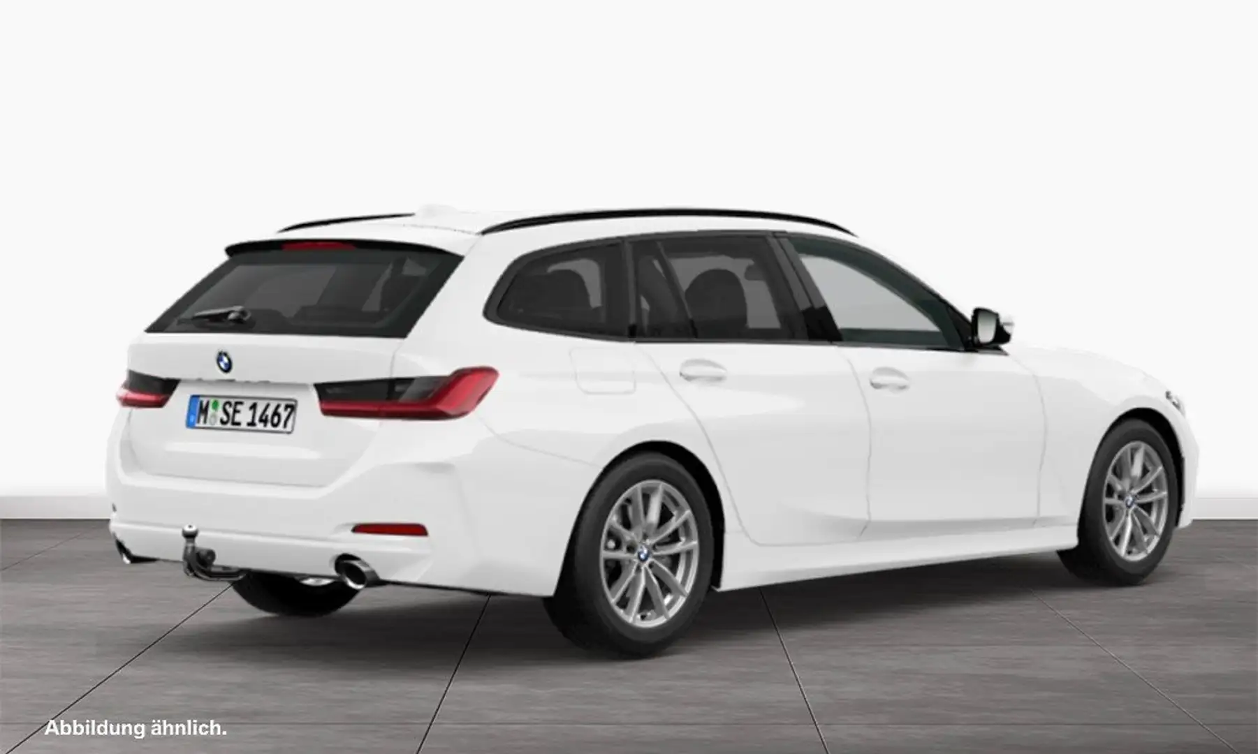 BMW 318 d Touring DAB Tempomat Klimaaut. Shz PDC Weiß - 2