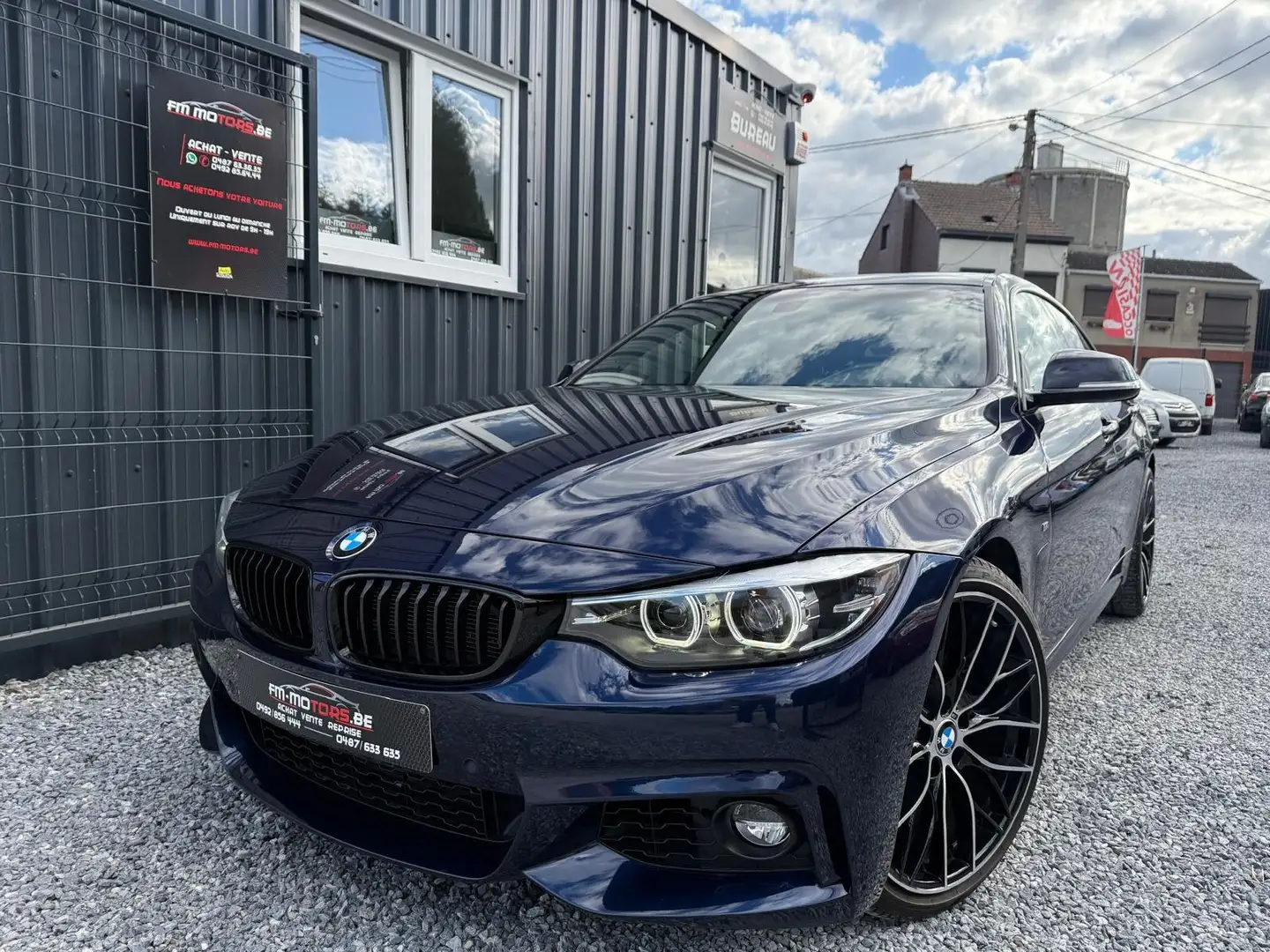 BMW 418 Gran Coupé 418iA/ PACK M/ 1e Main/ Garantie 1an Bleu - 1