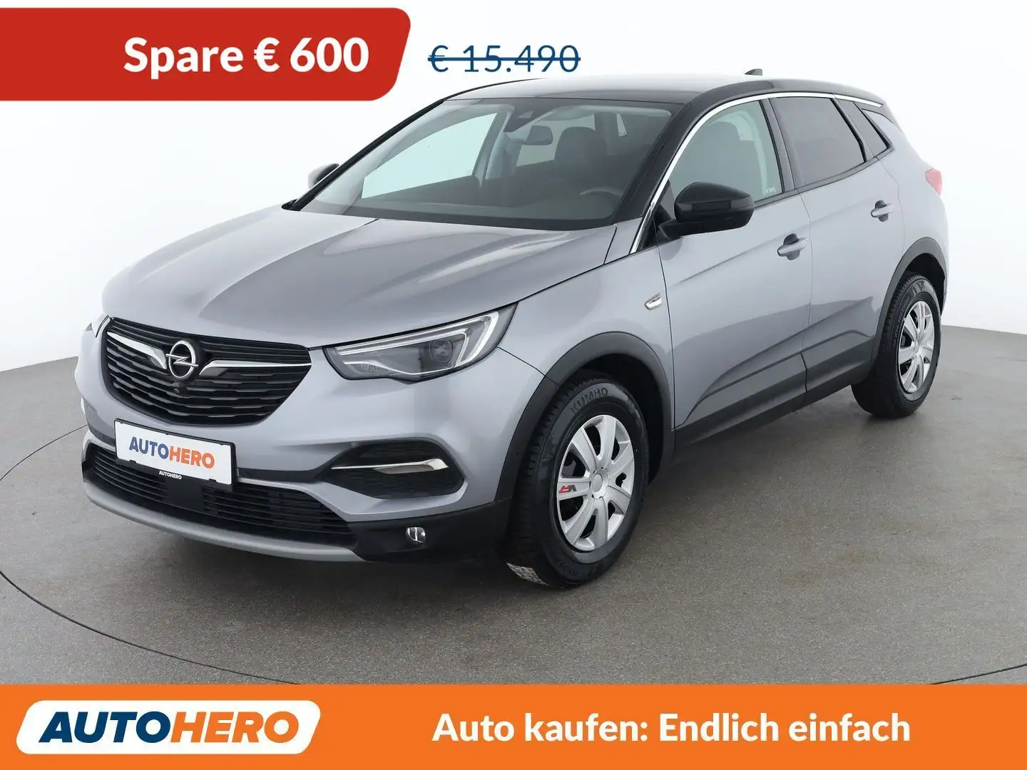 Opel Grandland X 1.2 Turbo Ultimate Grau - 1