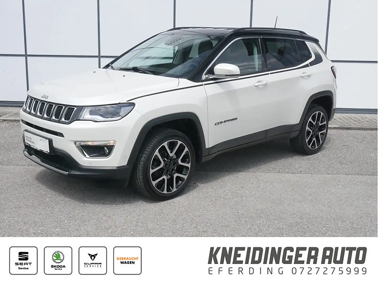 Jeep Compass 1,4 MultiAir2 AWD Limited Aut., RÜFA-Kamera, AC... Weiß - 1