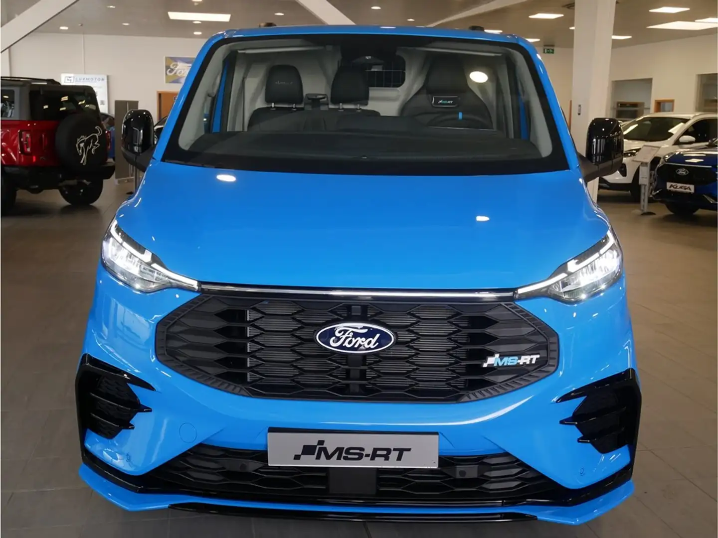 Ford Transit Custom FOURGON 320S MS-RT 2.0TD170 T6.2 A8 4WD SWB 2.0 17 Bleu - 1