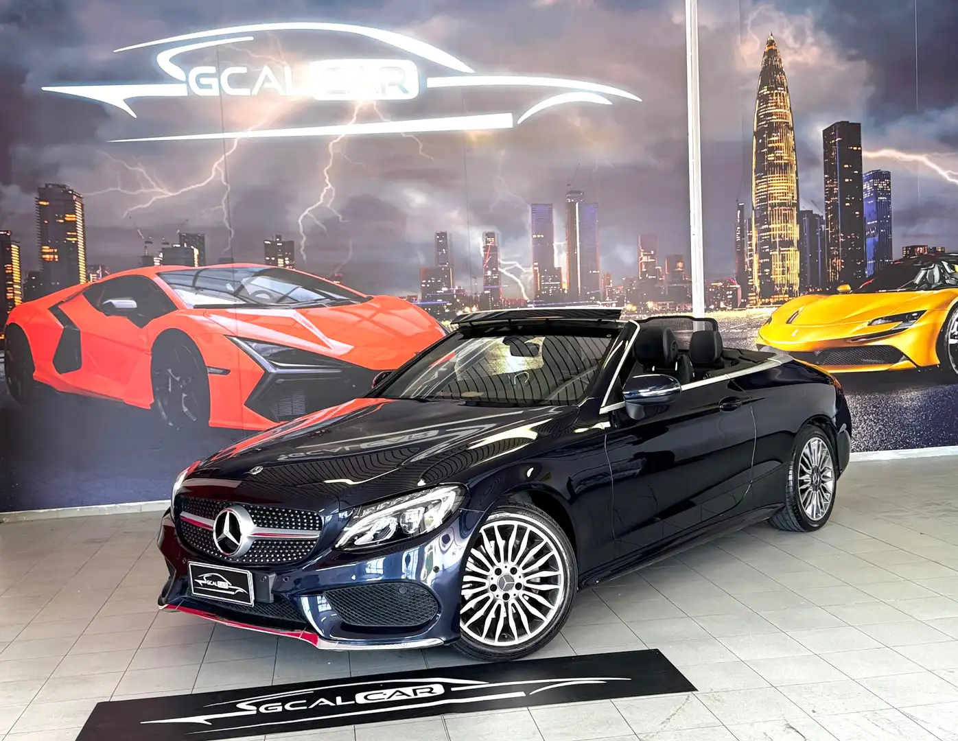 Mercedes-Benz C 180 CABRIO PREMIUM MANUALE BENZ 37.646KM OK PERMUTE Blu/Azzurro - 1