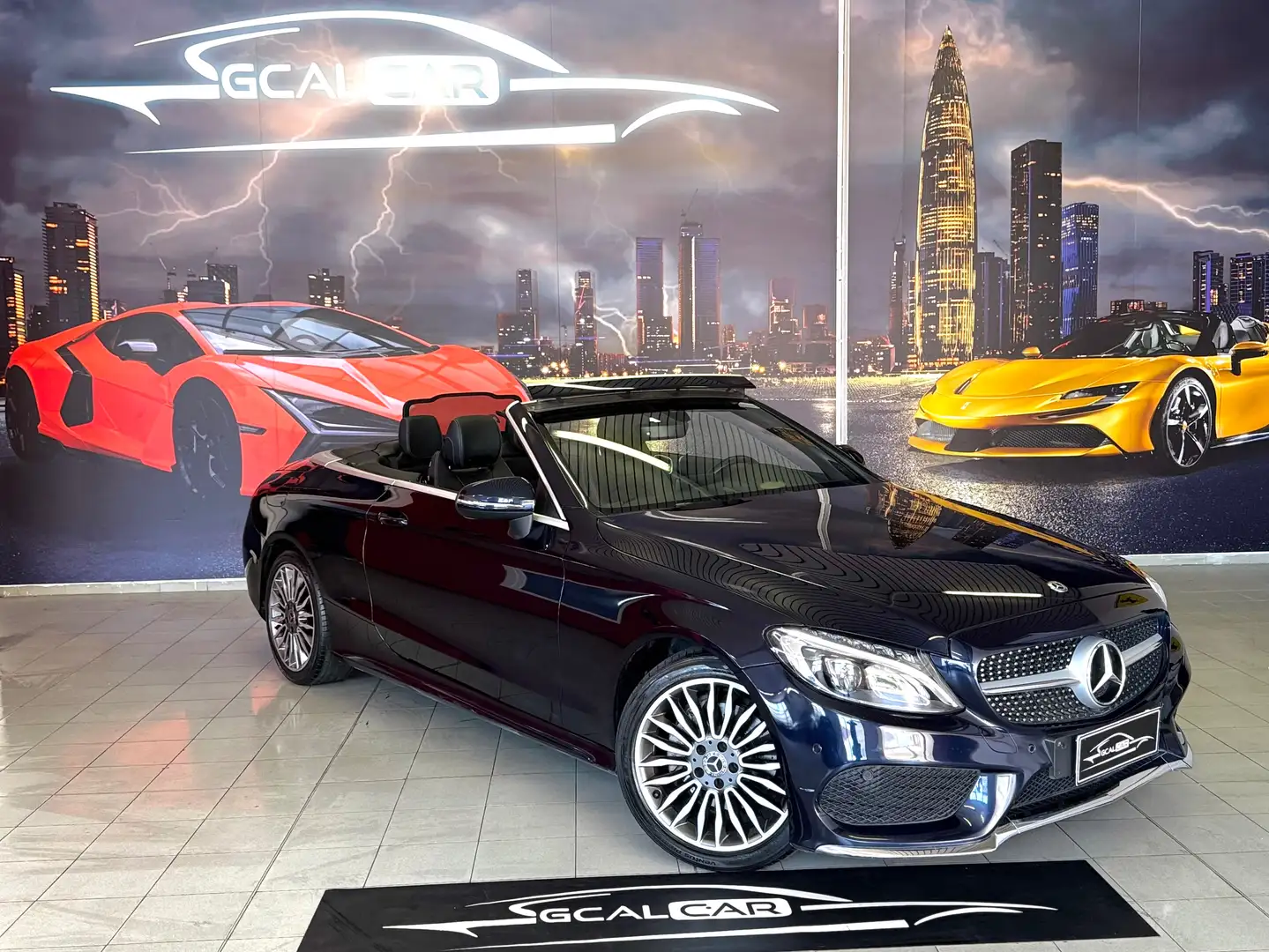 Mercedes-Benz C 180 CABRIO PREMIUM MANUALE BENZ 37.646KM OK PERMUTE Blu/Azzurro - 2