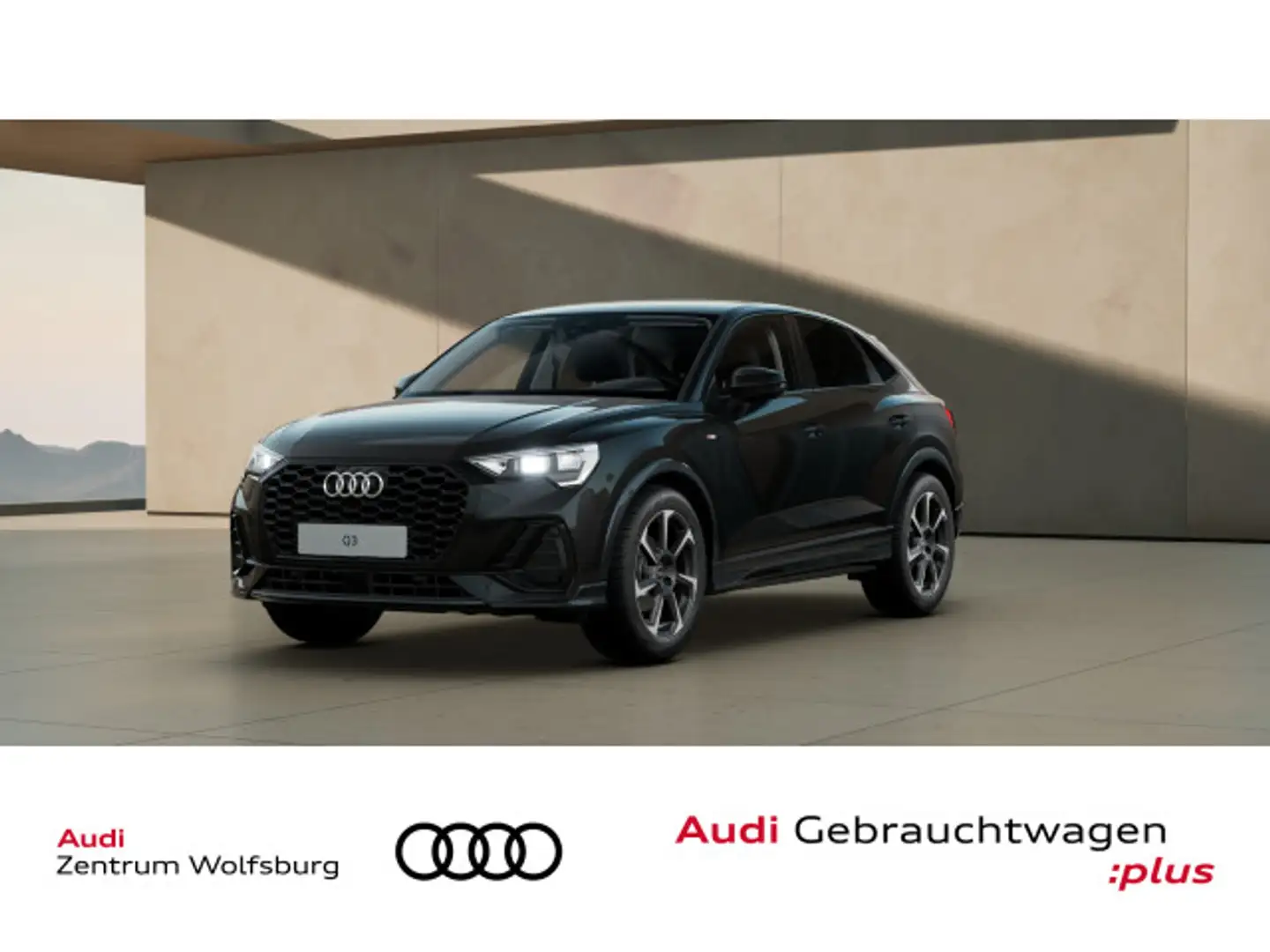 Audi Q3 1.5 TFSI DSG S line Navi/DSP/Busine Schwarz - 1