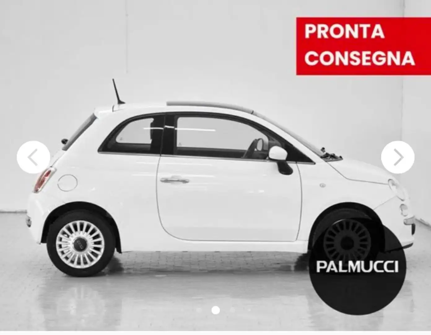 Fiat 500 500 1.2 Lounge 69cv E6 Bílá - 2