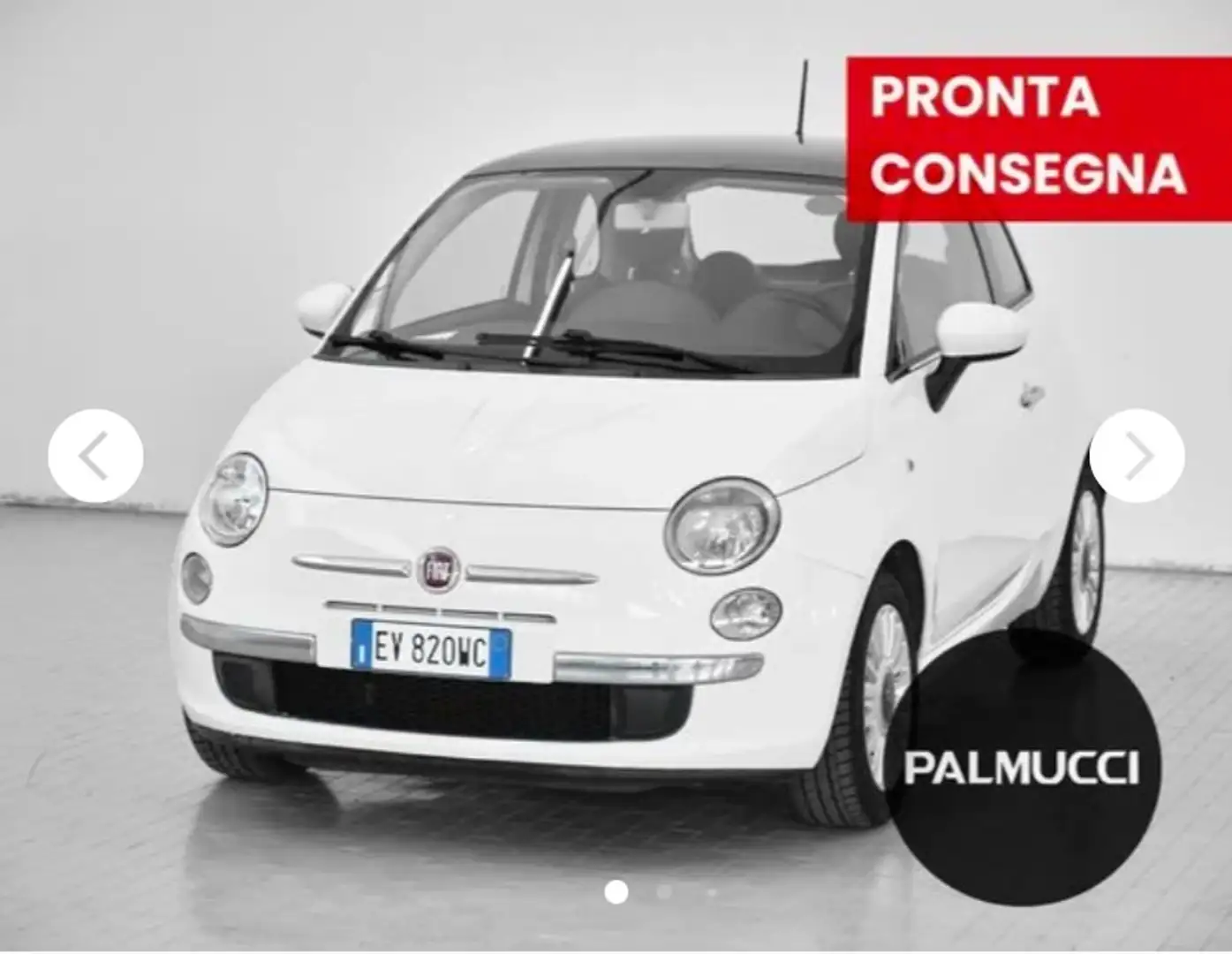 Fiat 500 500 1.2 Lounge 69cv E6 Bílá - 1