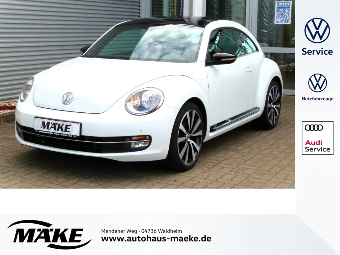 Volkswagen Beetle 1,4 TSI, Sport, Tempomat, SHZ, PDC+, Weiß - 1