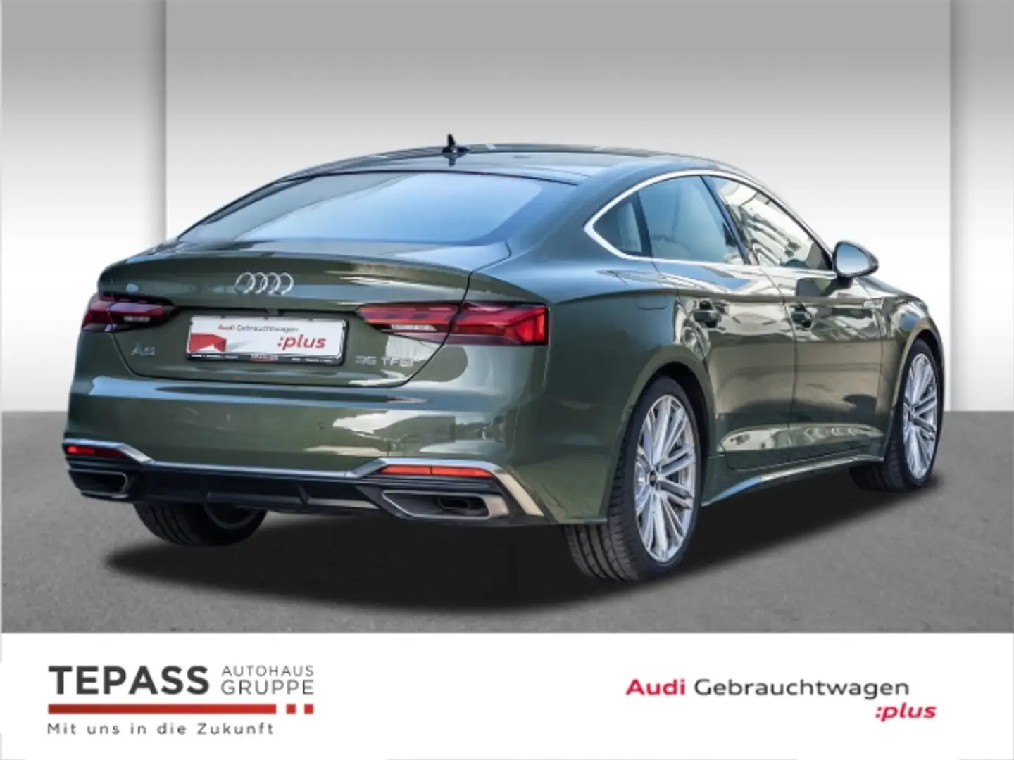 Audi A5 Sportback 35 TFSI S-TRONIC S LINE NAVI MATRIX LEDE Grün - 2