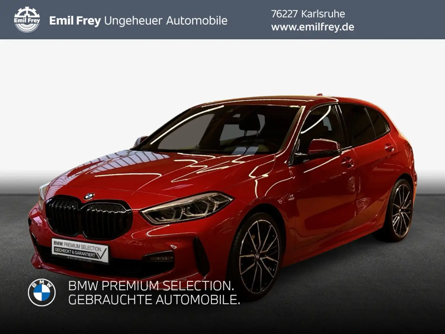 BMW 118 i Aut. M Sport, Sportsitz, SHZ, LED, PDC Rot - 1