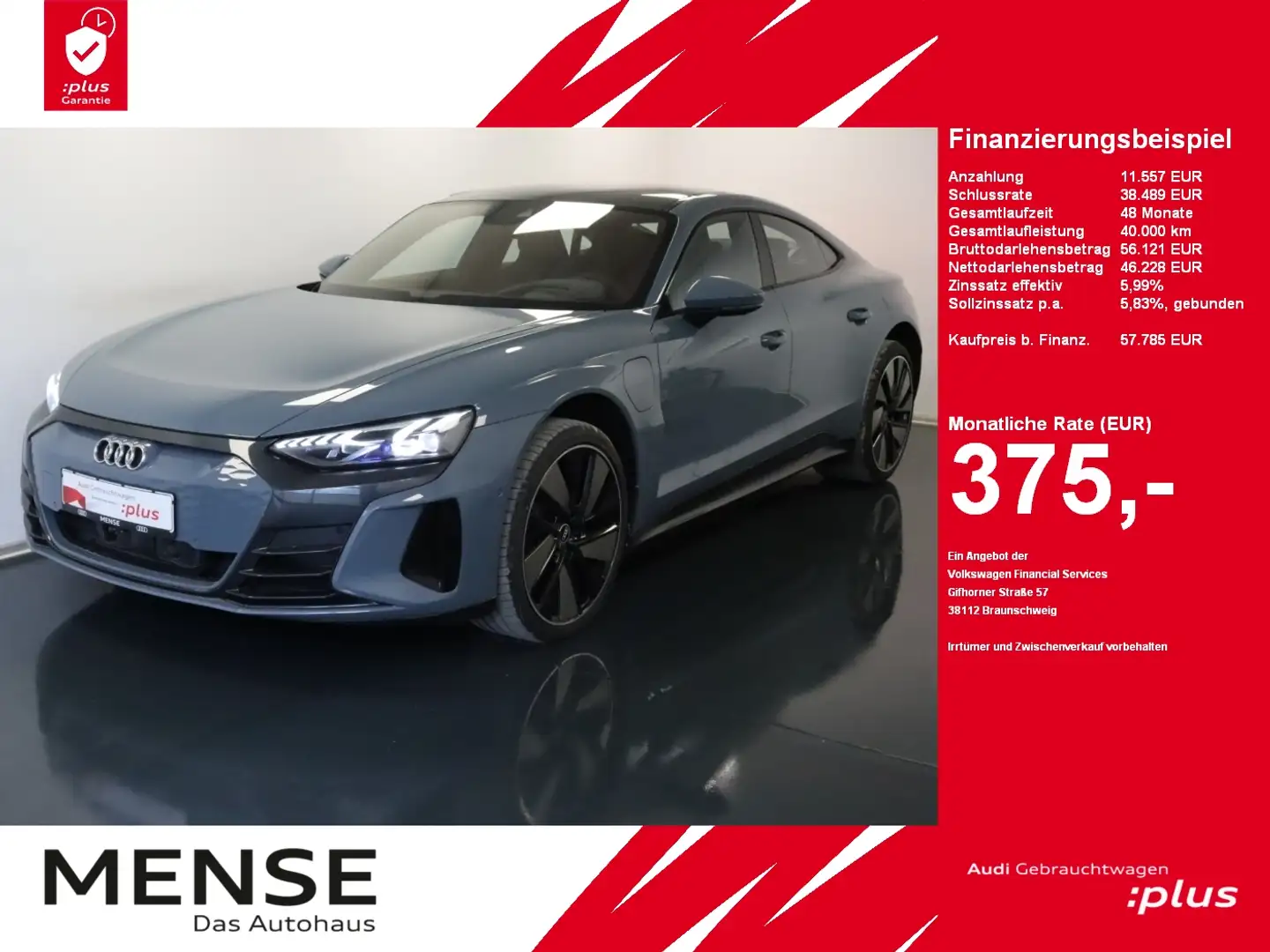 Audi e-tron GT quattro Luft Pano Matrix Grau - 1
