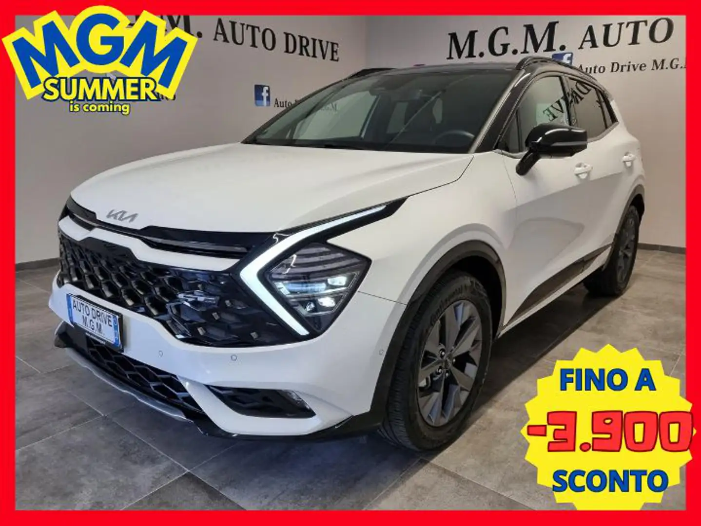 Kia Sportage 1.6 TGDi HEV AT GT-line Bianco - 1