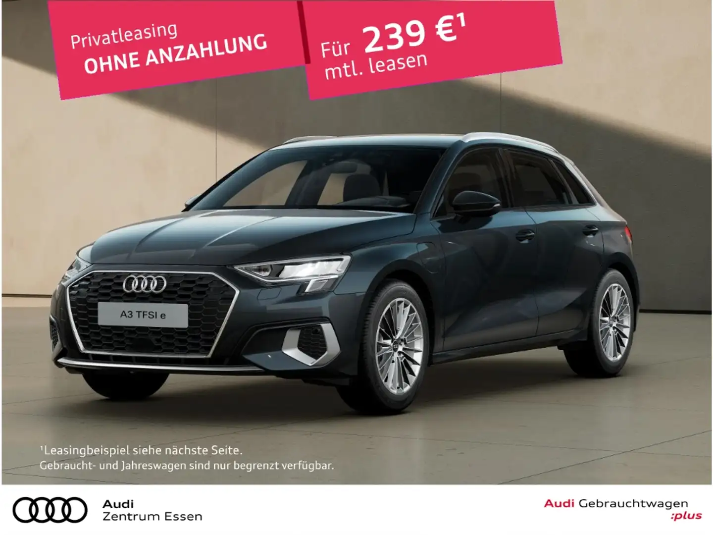 Audi A3 Sportback 40 TFSI e advanced Anschlussgarantie 3 J Grau - 1