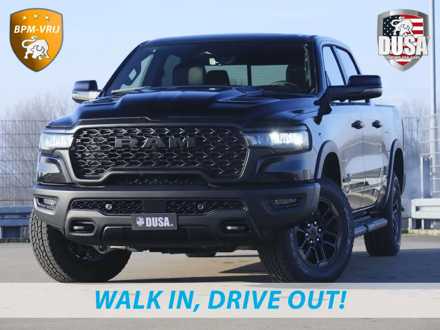 Dodge RAM | 1500 | Rebel | Premium | 4x4 | Crew Cab | 3.0L T Zwart - 1
