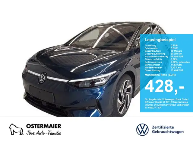 Volkswagen ID.7 PRO S BLACK STYLE 286PS NP.78T ACC.5J-G.WÄRMEPUMPE