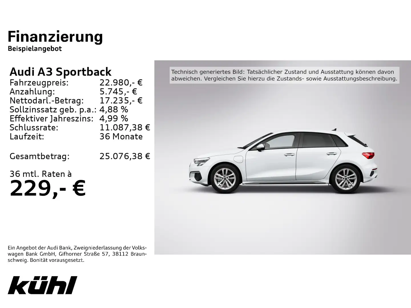 Audi A3 40 TFSI e S tronic LED/ACC Weiß - 2