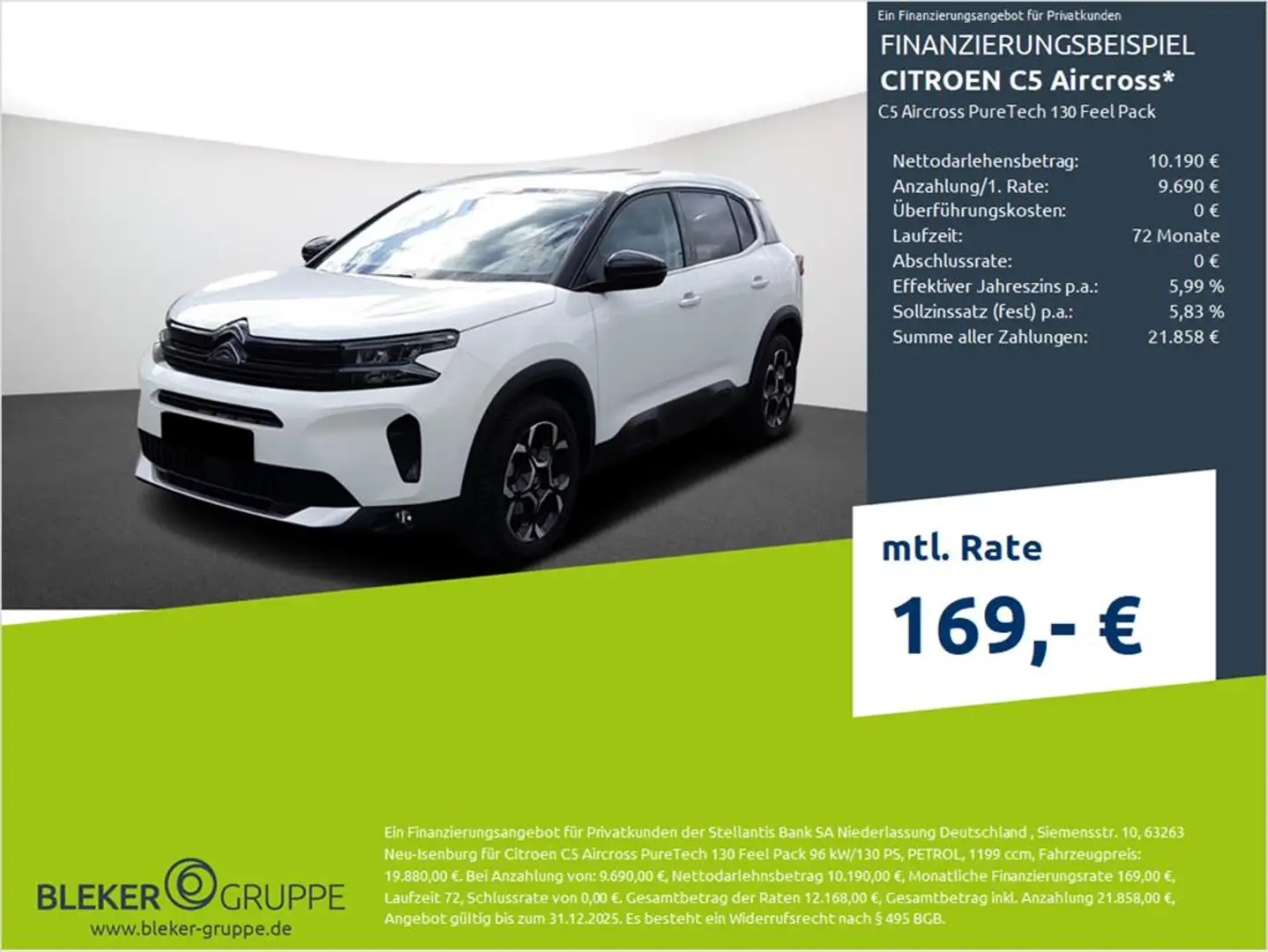 Citroen C5 Aircross C5 Aircross Feel Pack Blanc - 1