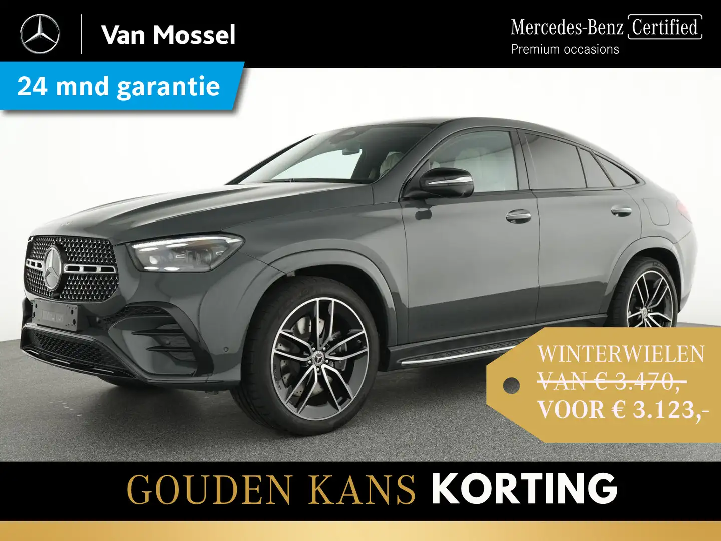 Mercedes-Benz GLE 400 Coupé e 4MATIC AMG Line Premium Plus / Panoramadak Grijs - 1