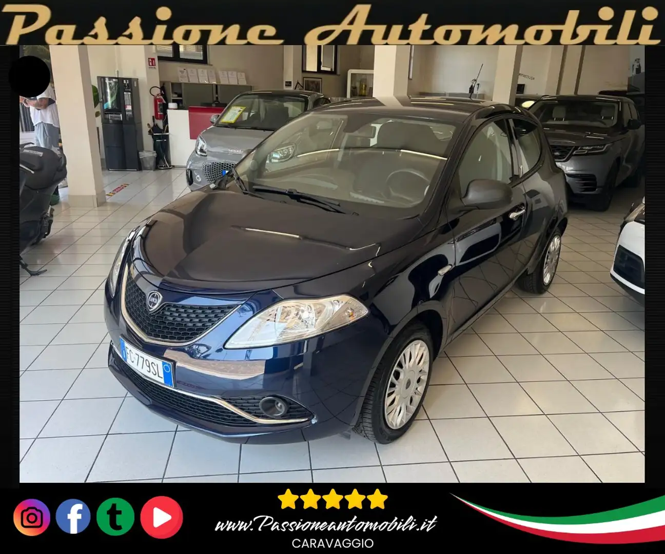 Lancia Ypsilon 1.2 8v Elefantino UNICOPROPRIETARIO Euro 6 Blu/Azzurro - 1