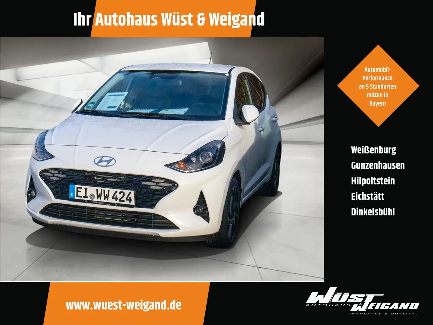 Hyundai i10 1.2 Benzin  Prime Weiß - 1