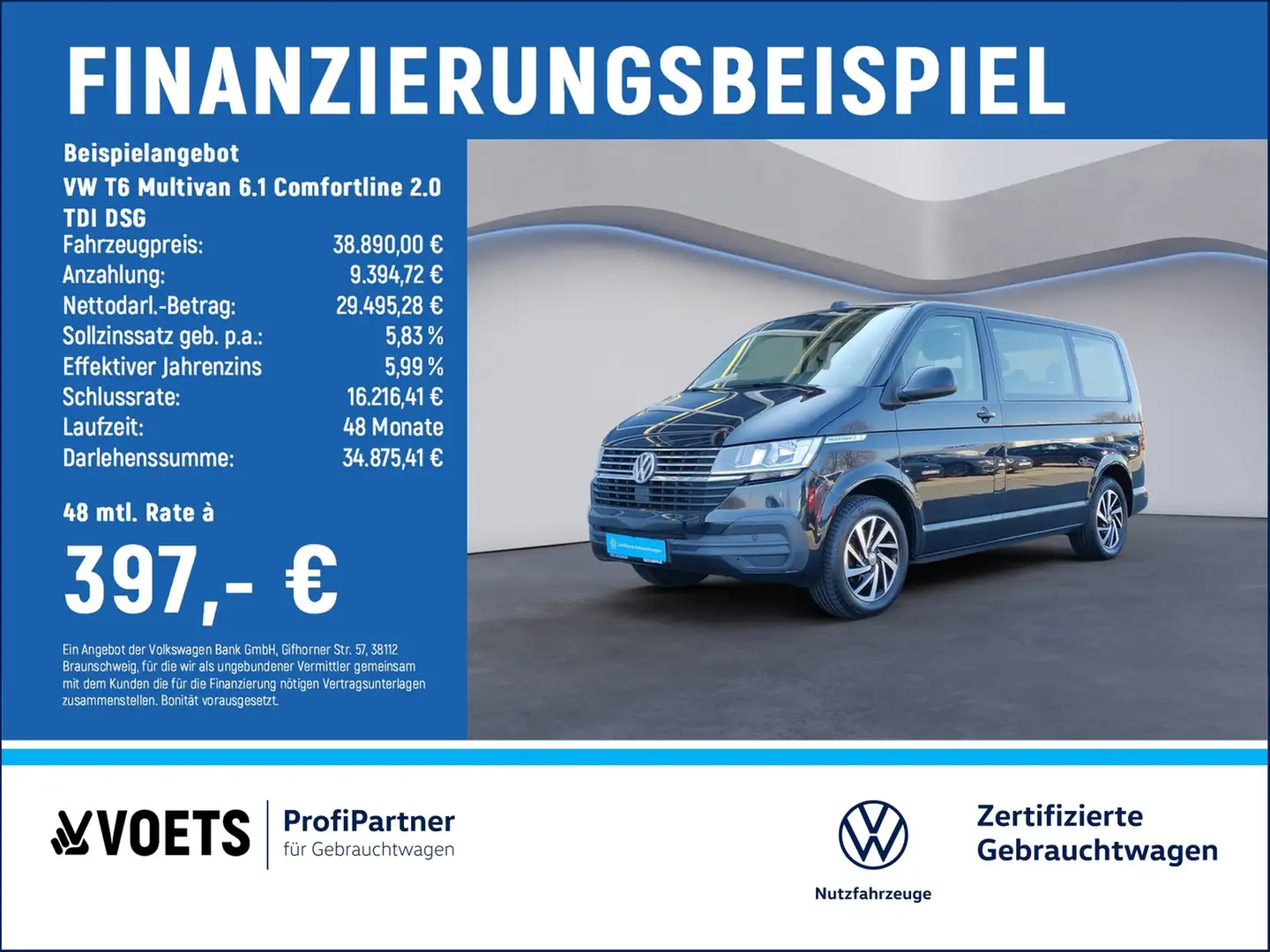 Volkswagen T6 Multivan 6.1 Comfortline 2.0 TDI DSG NAVI+STANDHZG Czarny - 2