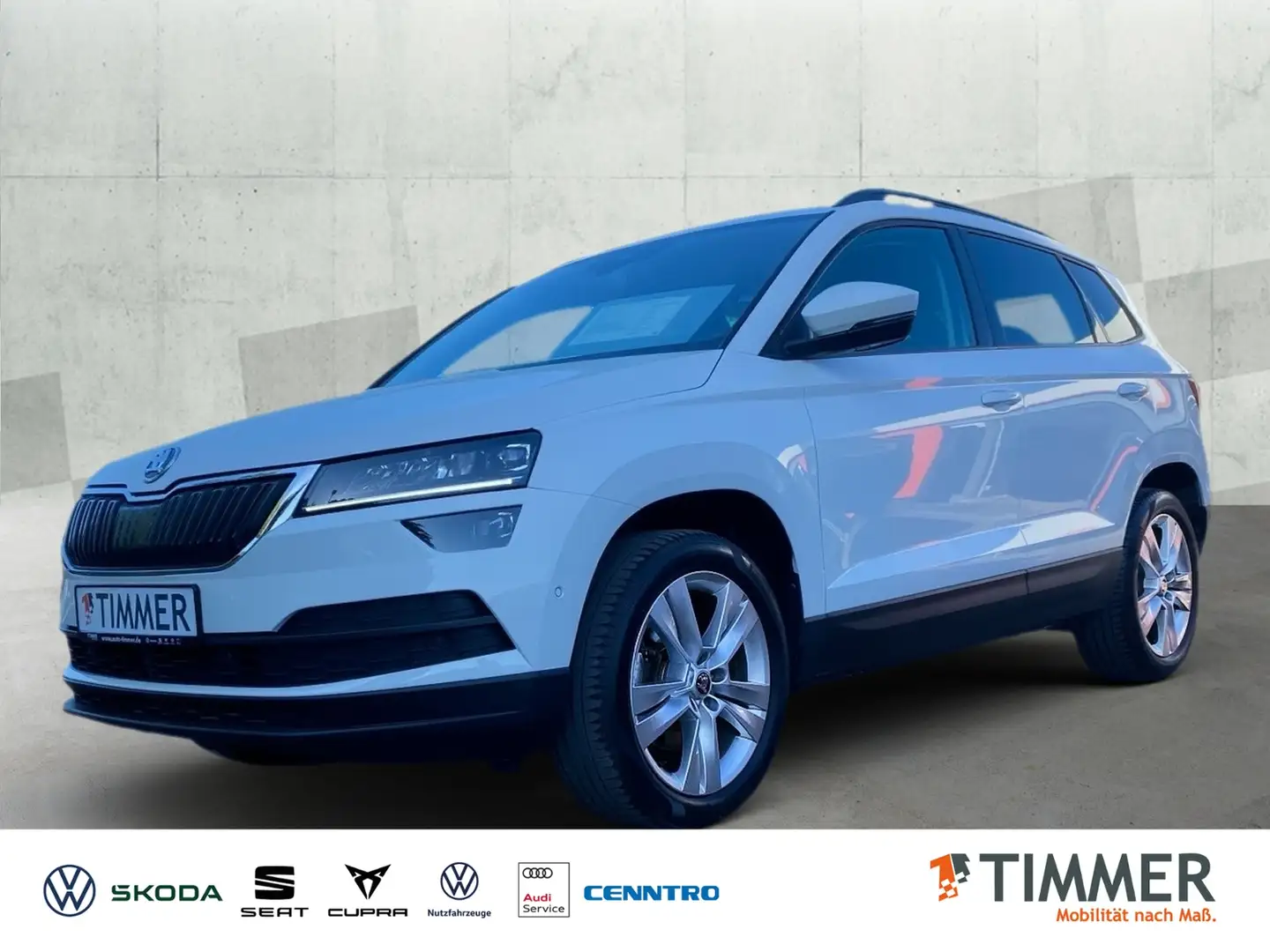 Skoda Karoq 2.0 TDI DSG 4x4 STYLE *AHK *LED *ACC *RKAM * Blanc - 1