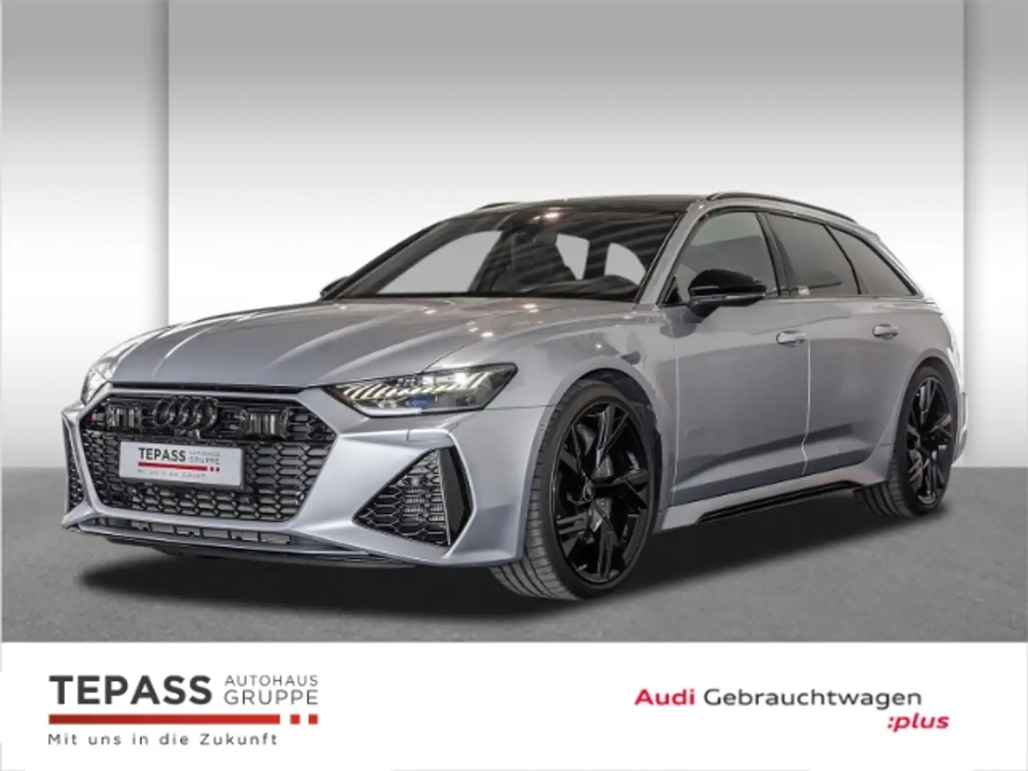 Audi RS6 Avant 4.0 TFSI QUATTRO RS DYNAMIK PLUS AHK STANDH Zilver - 1