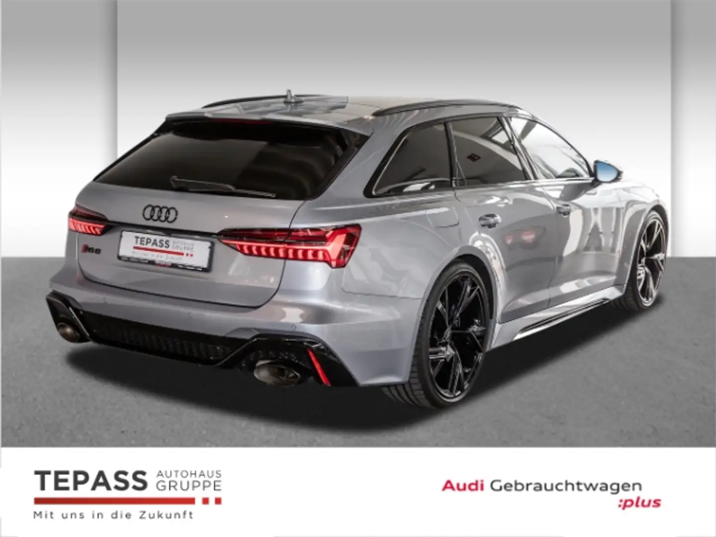 Audi RS6 Avant 4.0 TFSI QUATTRO RS DYNAMIK PLUS AHK STANDH Zilver - 2