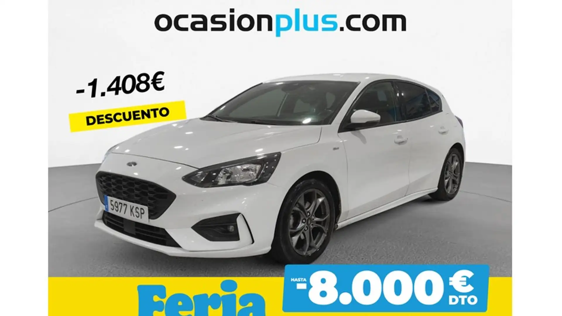 Ford Focus 1.0 Ecoboost Auto-S&S ST-Line 125 Blanc - 1