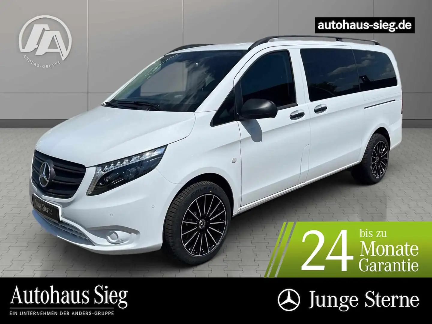 Mercedes-Benz Vito 124 Tourer Pro ATM*LED*RFK+8 Sitzer Weiß - 1