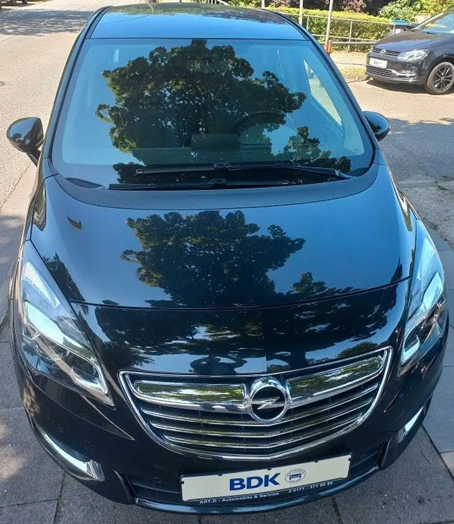 Opel Meriva B 1,4i Turbo Klima SHZ Tempo LMF+W-Reifen Schwarz - 2