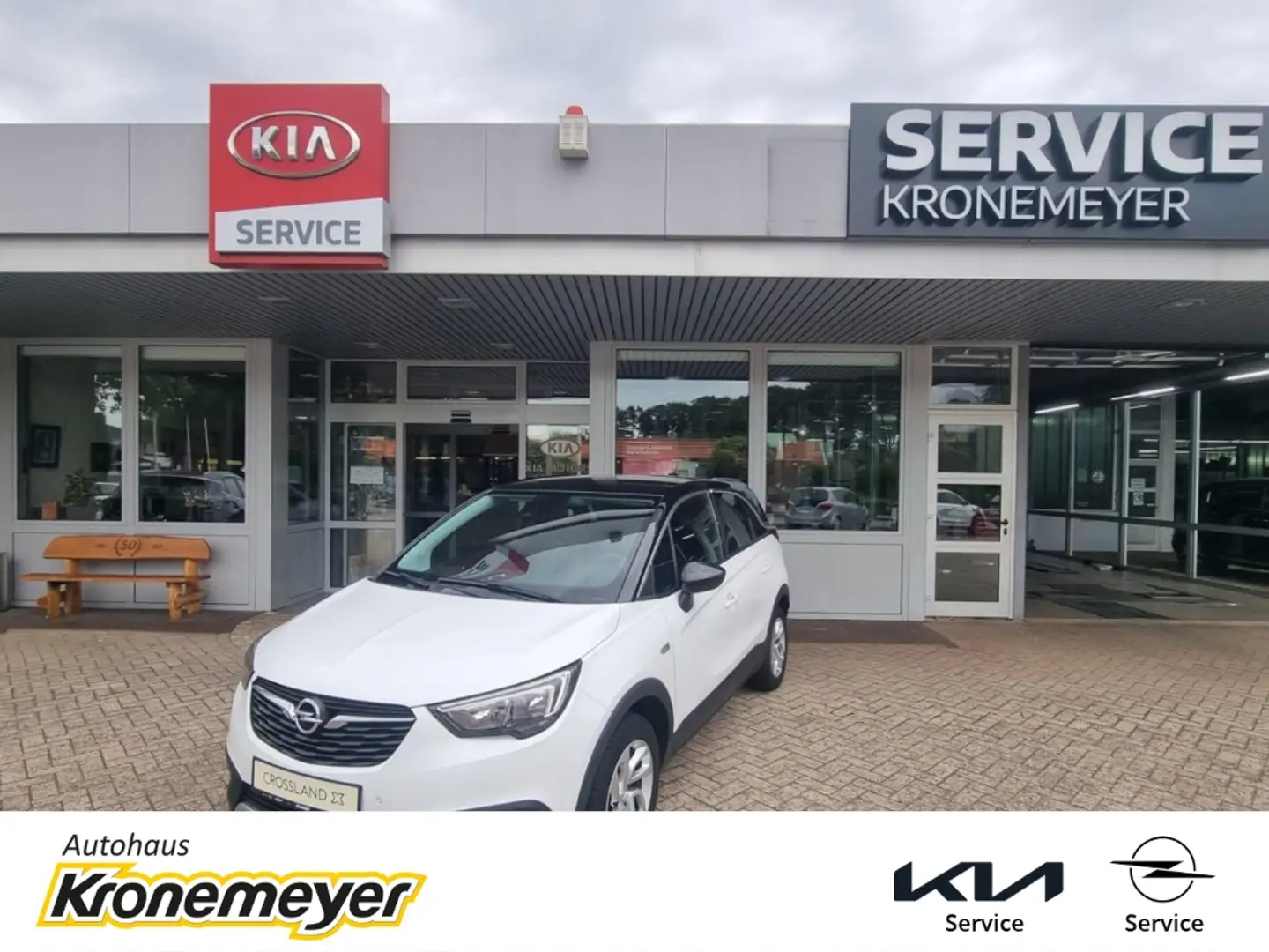 Opel Crossland X Innovation 1.2 110PS Navi Sitzheizung LED Apple Ca Weiß - 1