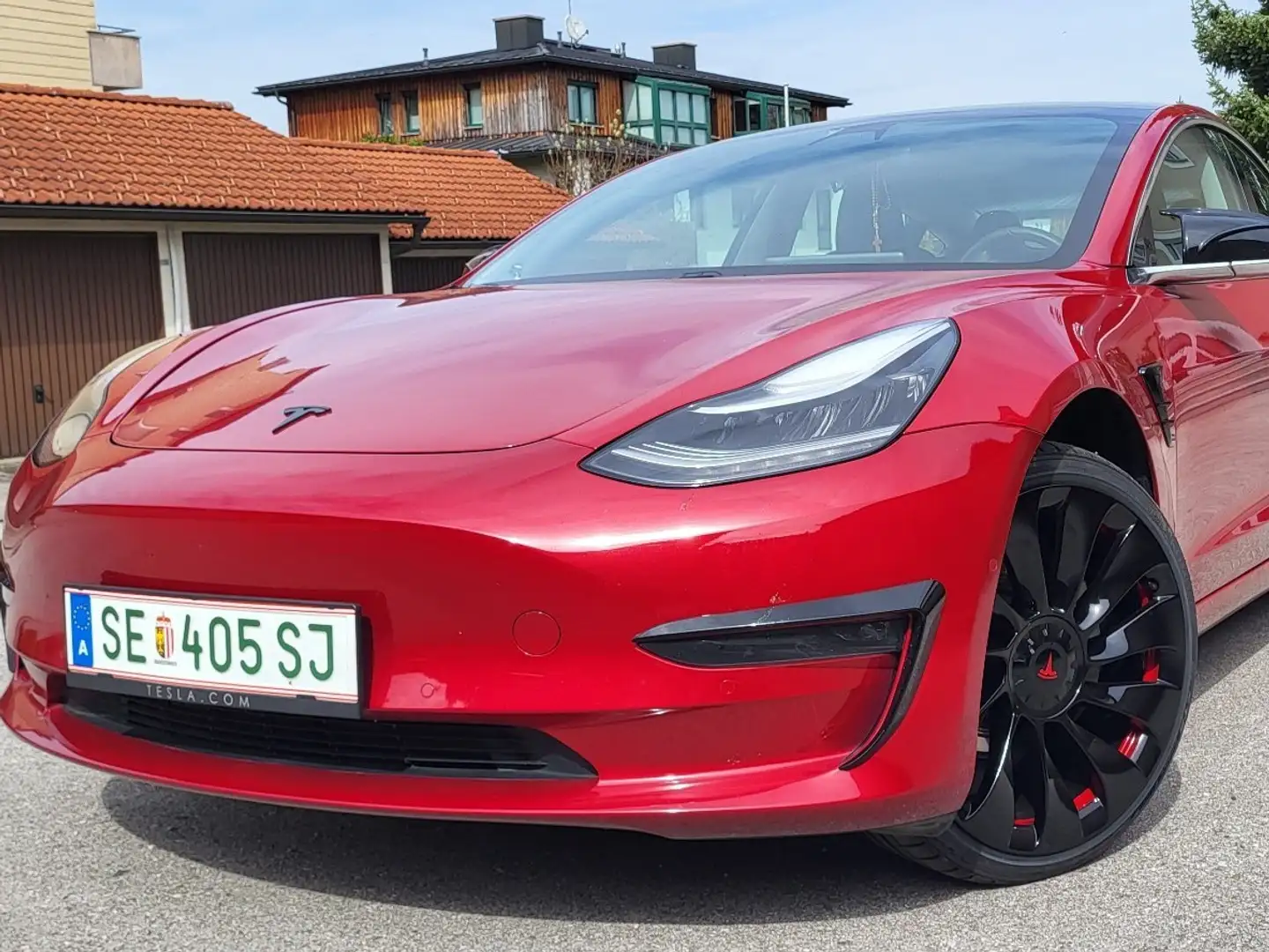 Tesla Model 3 Long Range 75kWh Piros - 1