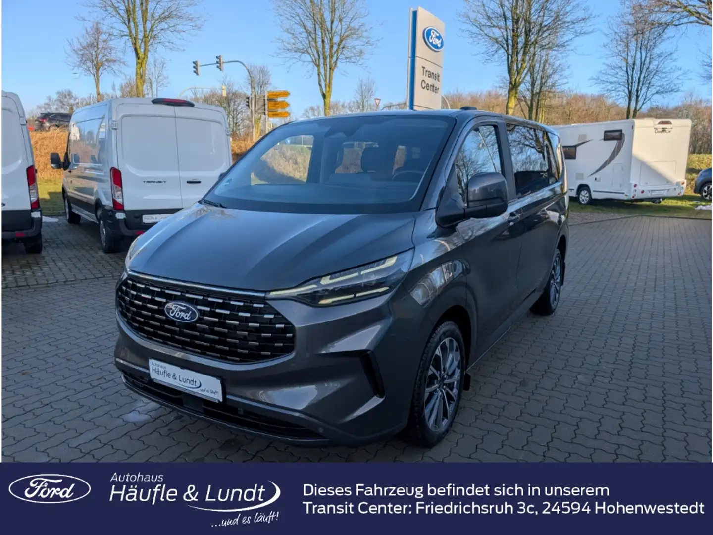 Ford Tourneo Custom 320 L1 Titanium 170 PS AWD -Panoramadach- Grau - 1