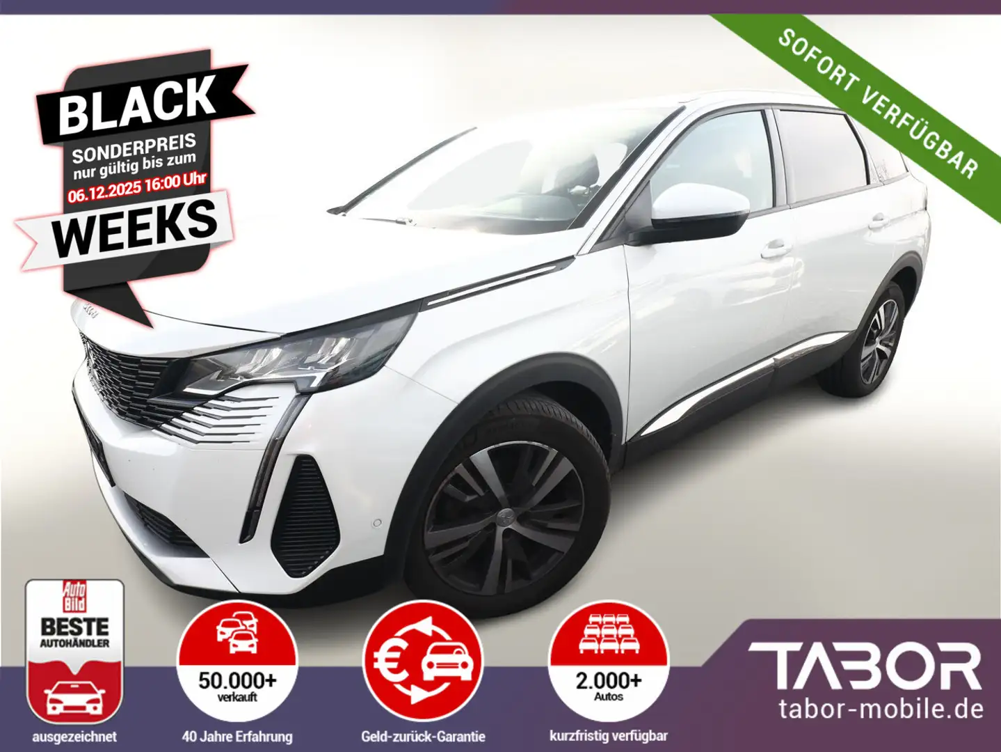 Peugeot 5008 1.2 PT 130 Aut Allure Pack FL 7-S LED Nav Weiß - 1