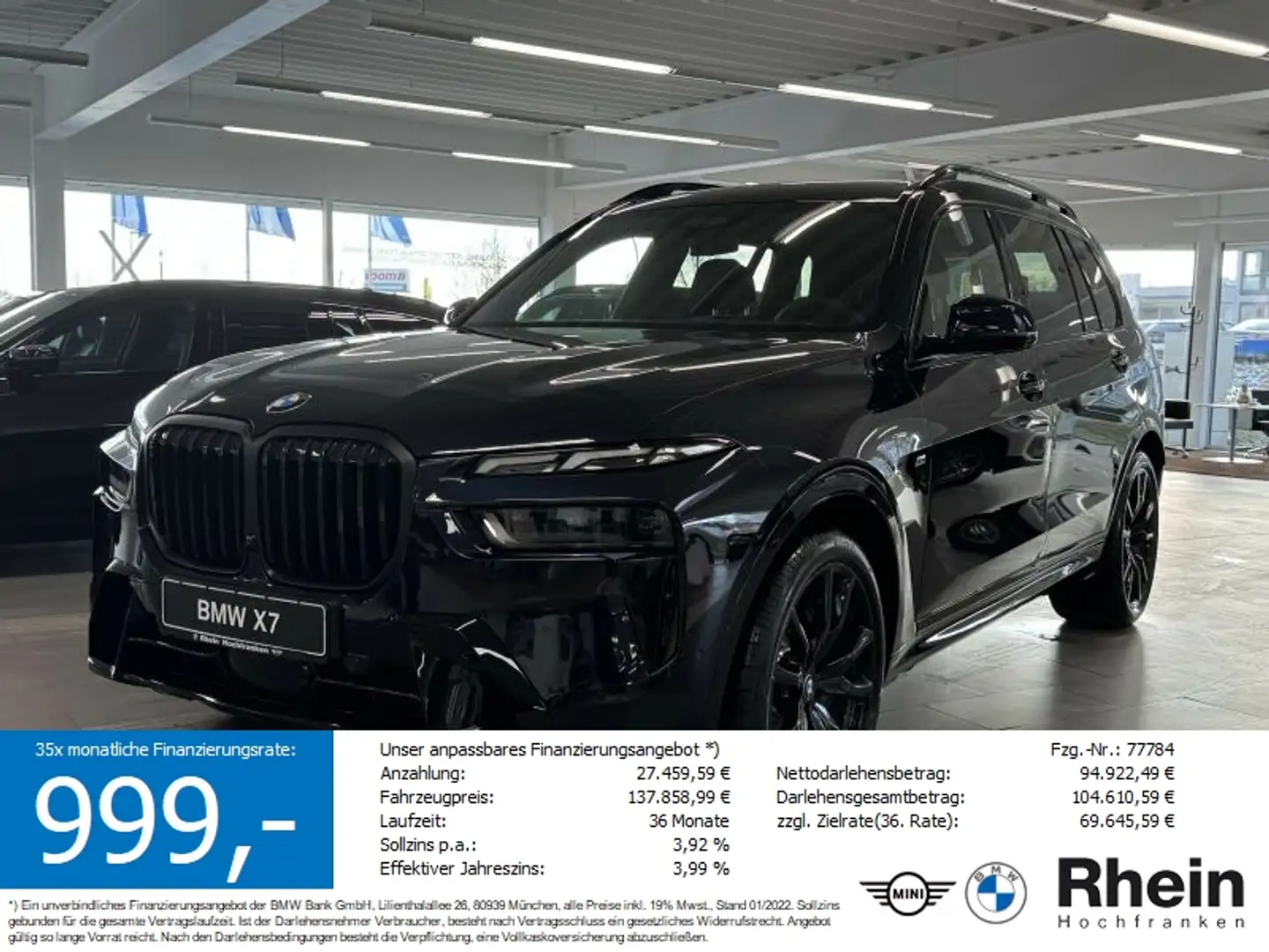 BMW X7 xDrive40d *M-Sportpaket Pro* Fekete - 1