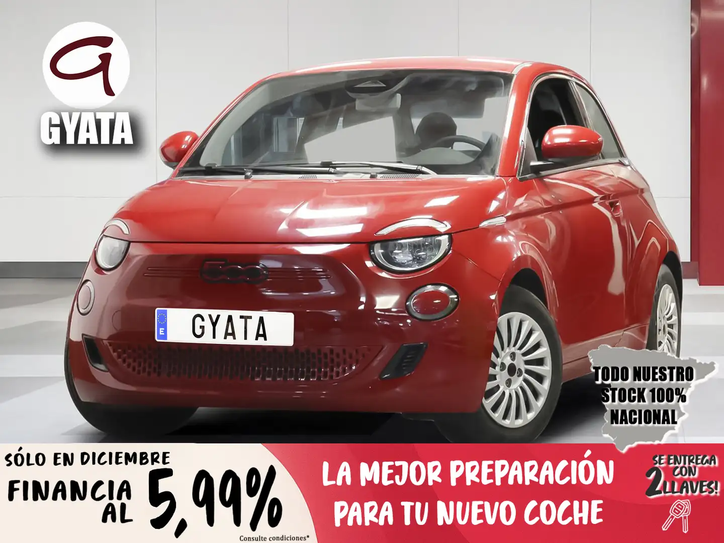 Fiat 500e Red 87KW Rojo - 1