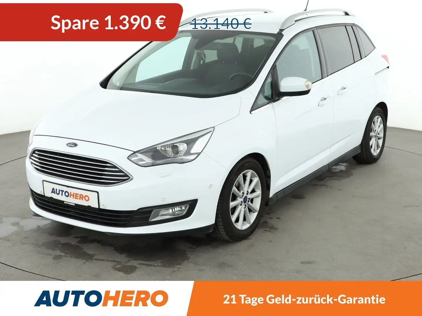 Ford Grand C-Max 1.5 EcoBoost Titanium *NAVI*BiXENON*TEMPO*PDC* Weiß - 1