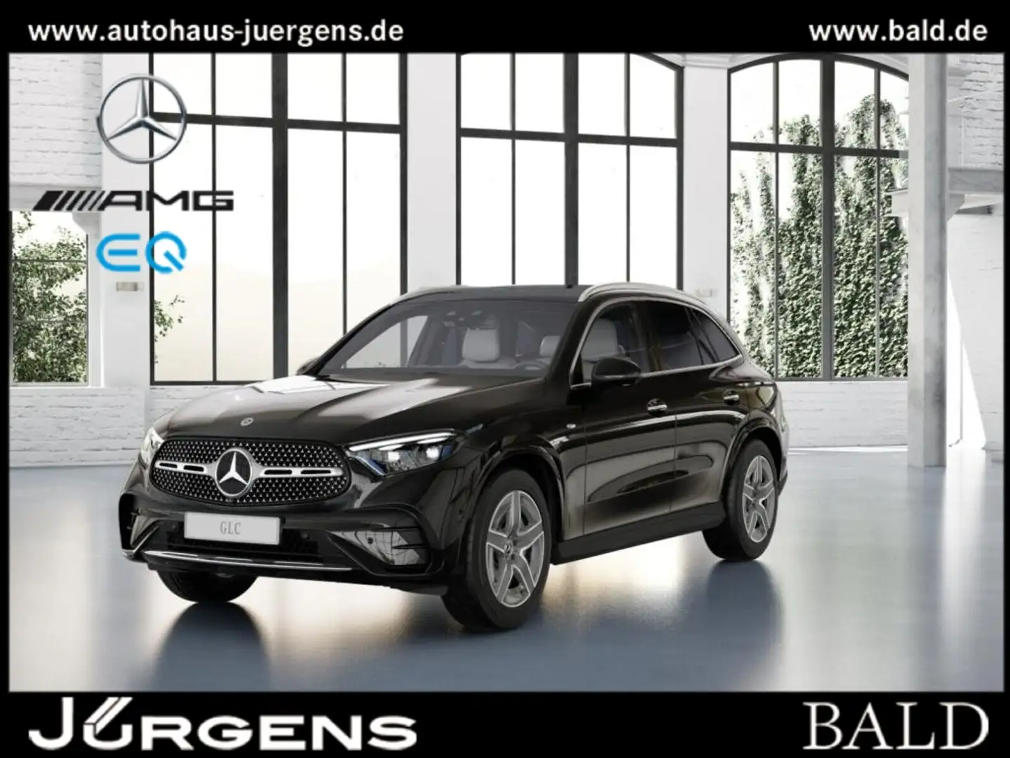 Mercedes-Benz GLC 400 e 4M AMG-Sport/Pano/Burm/AHK/Distr/HUD Schwarz - 1