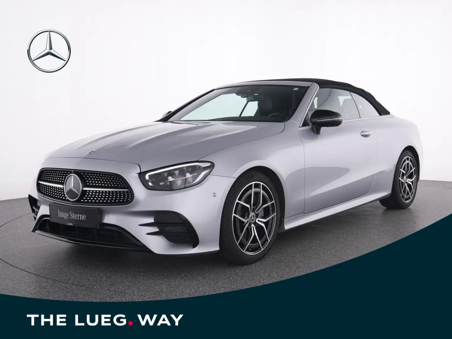 Mercedes-Benz E 220 d Cabrio AMG+MBUXHighE+LED+Night+TotwA+360 Ezüst - 1
