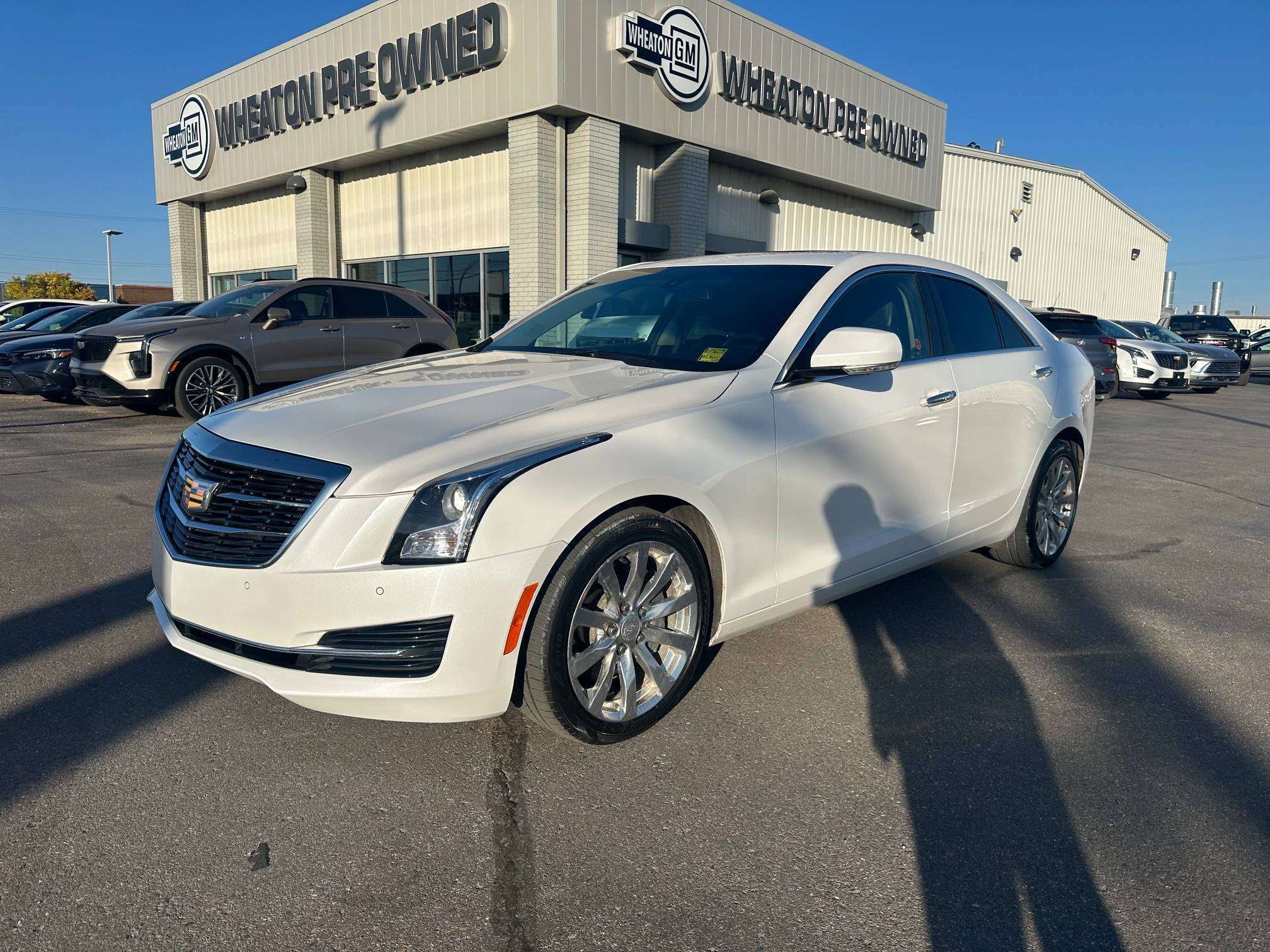 White 2017 Cadillac ATS Sedan All-Wheel Drive Automatic