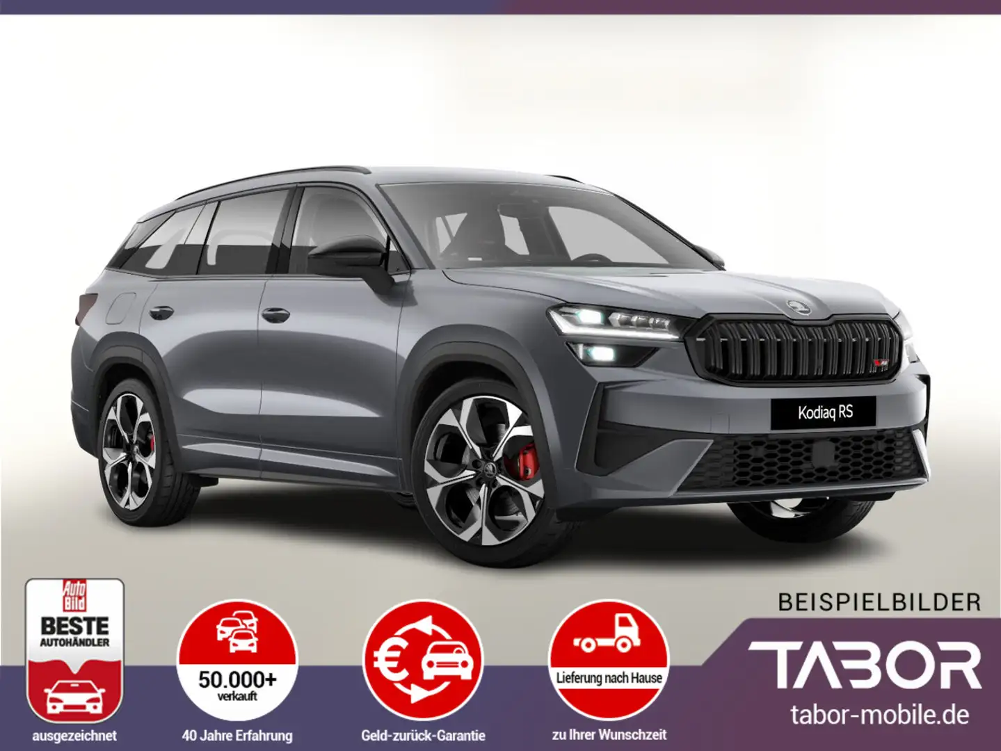 Skoda Kodiaq TSI 265 DSG 4x4 RS AHK Matrix DCC Canton Grigio - 1