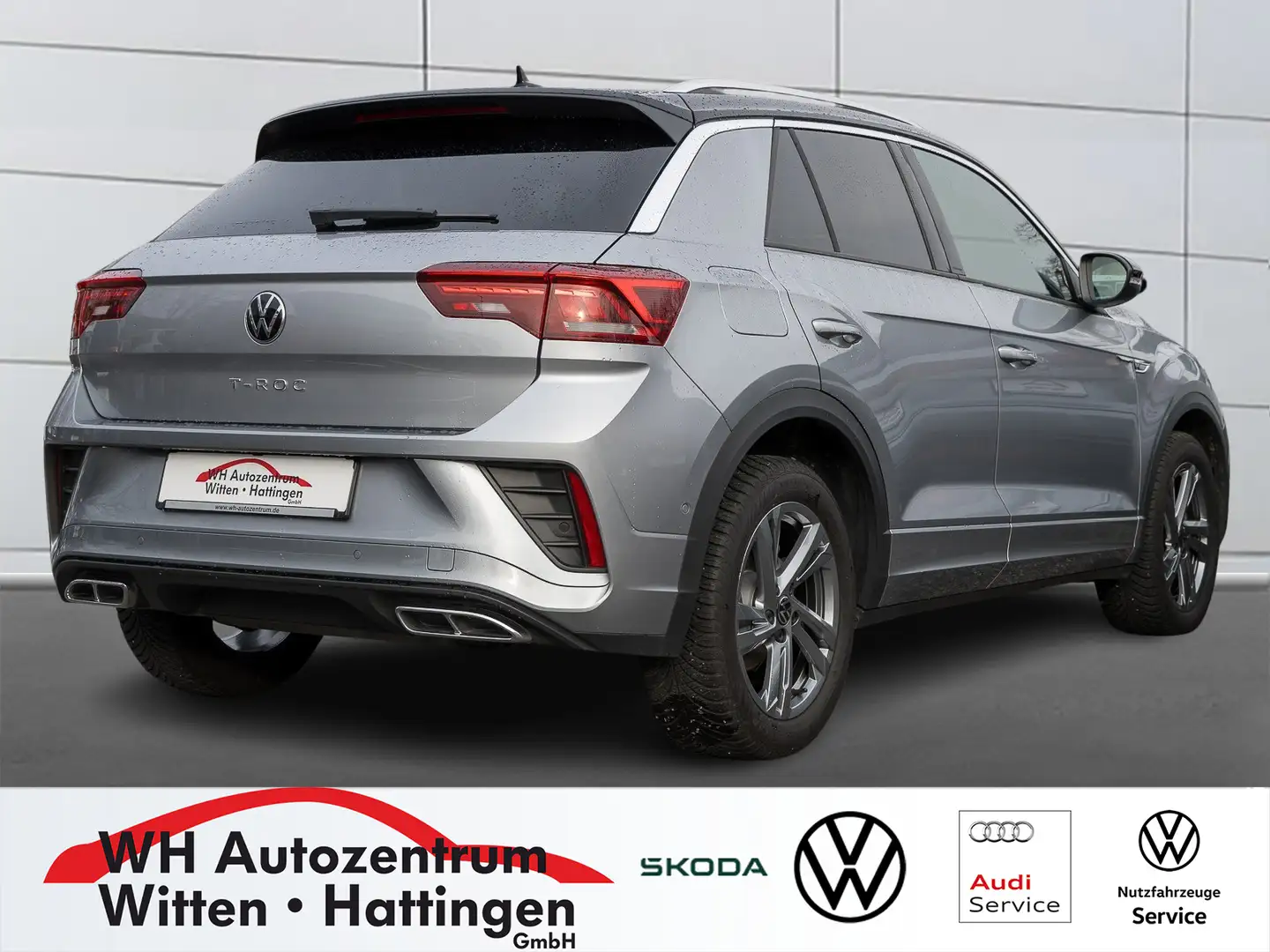 Volkswagen T-Roc 1.5 TSI DSG R-Line NAVI AHK REARVIEW GJ-REIFEN ... Silber - 2